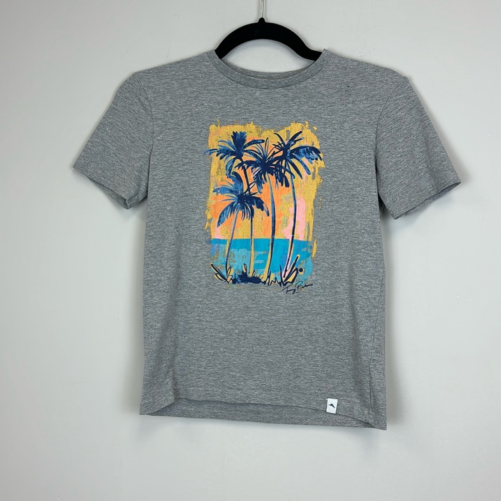 Tommy Bahama Gray Tee Shirt Boys Medium 7/8
